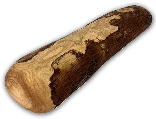 EL FUTBOLIN Natürlicher Beißring aus Olivenholz für Hunde | Größe XL | (28 cm) - Welpen | mit Olivenöl überzogen | Olivenstab für Hunde | Umweltqualität