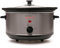 KitchenPerfected 3.5Ltr Oval Slow Cooker - 3 Heat Settings - Removable Crock Pot - Power & Temp Indicator Light - Toughened Glass Lid - Cool Touch Handles - Brushed Steel - E3036SS