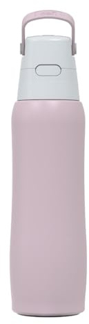 Dafi SOLID STEEL COLD Isolierflasche mit Filter 500ml, Rose - BPA-frei Thermosflasche aus Edelstahl, Trinkflasche mit Strohhalm, Thermos bis 24h kalt - Wasserflasche für Sport & Freizeit