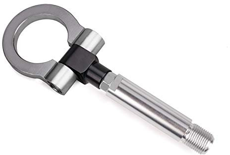 AbschleppöSe,Auto Abschlepphaken Universal Aluminium-Auto-Anhängerhaken-Schrauben-Rennkleberhaken-Automobil (Color : Gray)