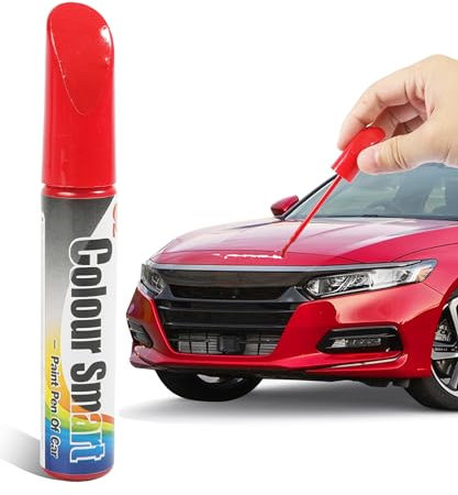 Flaconi Car Scratch Remover Pen,Touch up Paint for Cars,Automotive Paint,Quick & Easy Solution to Repair Automotive Scratches,Suitable for Plastic Roofs,Engine Covers,Bumpers (Red)