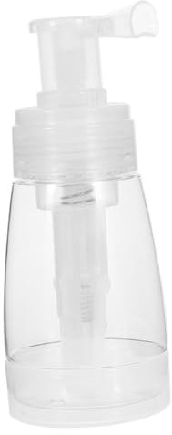 ibasenice Sprühflasche Für Puder Reisegröße Mit Abnehmbarer Düse Für Trockene Pulver Für Haustierkosmetik Und Heimgebrauch Transparenter Kunststoffbehälter