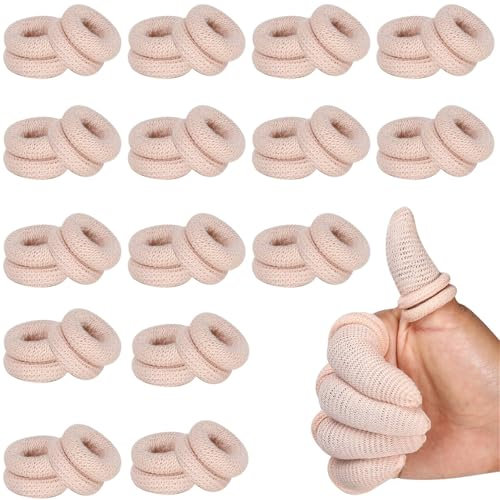 IME Finger Bandages 30PCS Thumb Bandage Protectors Tubular Finger Gauze Bandages Breathable Cotton Finger Cots for Injury Support Sports Fitness and Gardening Work