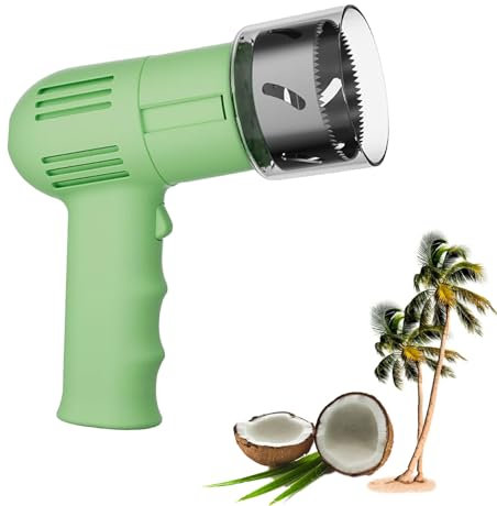 Apriscatole automatico per noci di cocco, utensile elettrico per aprire le noci di cocco, acciaio inossidabile 304, diametro del foro 6 cm, copertura protettiva retrattile, macchina per aprire le noci