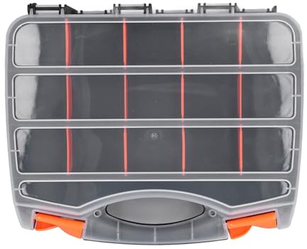 Hamwesh Archiviazione della Scatola dell'hardware, Organizzatore di Cassette per Attrezzi a Doppio Laterale in Plastica in PVC con Divisore Rimovibile per Componenti Elettronici Viti Dadi Bulloni