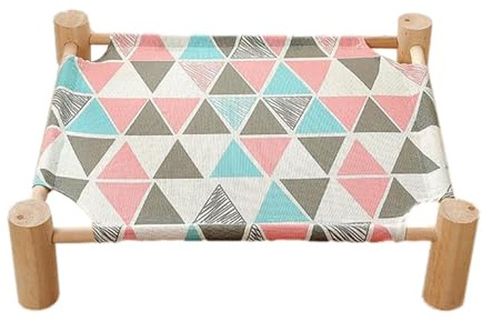 Cot de Mascota Elevado - Hamaca portátil, Tumbona de enfriamiento | Recho para Dormir Resistente Fuera del Suelo para Perros, Gatos, Mascotas para niños pequeños, Muebles para Patio Trasero,