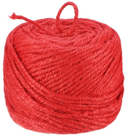 M METERXITY 1-Pack Garden Twine String 3mm x 328ft/100m, Red | Garden Twine Balls for Crafts, Gift Wrapping, Gardening Plants, Durable Plant Ties Thick Rope