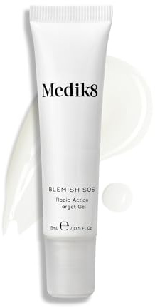 Medik8 Blemish SOS, Rapid Action Target Gel - Salicylic Acid (2%) - 15ml | Acne Treatment With 2% Salicylic Acid & Niacinamide, Reduces Blemishes & Redness, Fast Action on Blemishes