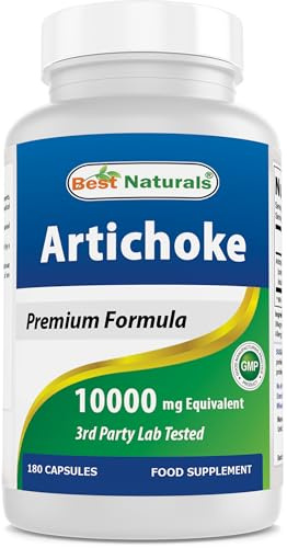 Best Naturals Artichoke Extract 1000 mg Per Serving- 3rd Party Lab Tested - 180 Capsules