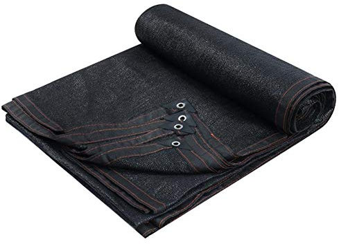 GCSQF Rete ombreggiante 90% Nero Crittografia Addensare Usato for Terrazza Serra Auto Fiori, 24 Taglie (Color : Black, Size : 8x8m)