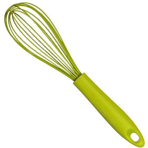 Premier Housewares Versatile Silicone Whisk | Dark Lime Heat Resistant Silicone Whisk for Non Stick Pans