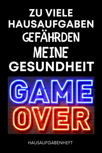 Hausaufgabenheft: Gymnasium Grundschule | jungen Teenager | MONTAG to FREITAG , Schulplaner schüler , Mit GAMER Cover| DIN A5 | 110 Seiten