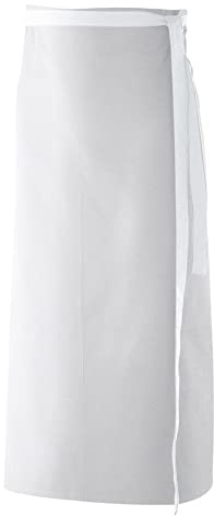 EXNER Vorbinder, Bistro-Schürze, Gastro-Schürze, Küchen-Schuerze, 100% Baumwolle, B 100 x H 80 cm, Farbe weiß