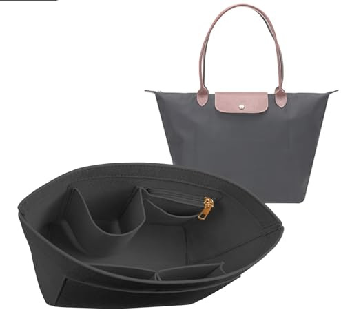 Lckaey Filz-Organizer für Le Pliage Bag Organizer Einsatz Y012-dunkelgrau-M