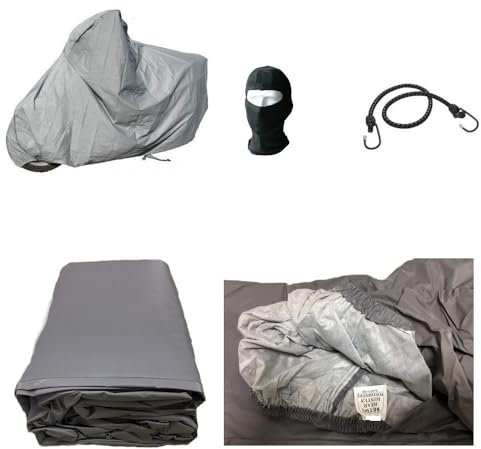 Compatible con Kymco Agility 125 funda para moto con parabrisas + baúl afelpado, 250 g, antigrando, impermeable, 296 x 105 x 127 cm, tapa universal
