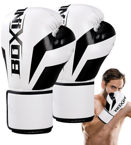 Zubehors Boxhandschuhe,Professionelle Boxhandschuhe | Boxhandschuhe Herren Damen | Belüftete Handfläche aus echtem Leder, schwere Stanzung, verstellbare Riemen, Boxhandschuhe für Boxen, MMA, Muay