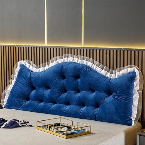 Lesekissen für Bett 60/90/120/150/180/200cm Bett Kopfteil Kissen Weiches und Bequemes Kopfteilkissen Sofa Rückenkissen Outdoor Bank Lordosenstützkissen Abnehmbarem Wandkissen(A6,200x50cm/78x19in)