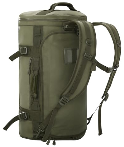 MIER Große Sporttasche wasserdicht Sportrucksack mit Schuhfach umwandelbar in Rucksack, 45L/60L/90L