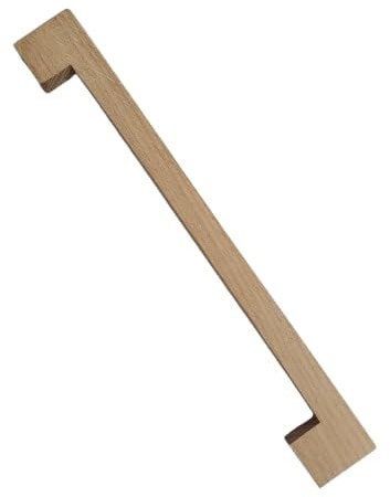 HELLUX Holzgriffe für Schränke | Schrankgriffe Holz mit Lochabstand 192mm und Länge 212mm | Universelle Möbelgriffe Holz | Küchengriffe für Schränke, Büros und Küchen