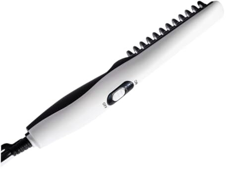 Baluue Peigne à Barbe Électrique Lisseur Pour Barbe Homme Peigne De Coiffure Portable Lisseur à Droit Multi-usages Pour Coiffure