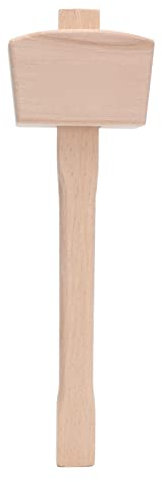 Martello per la Lavorazione del Legno Martello Leggero in Legno di Faggio, Impugnatura Comoda, Superfici a Percussione per Falegname