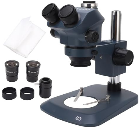 Labormikroskop, 7X 50x Trinokular -Stereo -Mikroskop für Klare und Stereoskopische Bilder, 100 -mm -Arbeiten, Zusammengesetzte Trinokularmikroskope