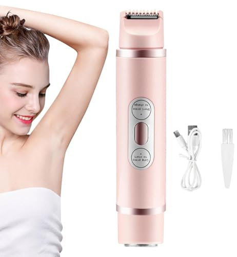 Afeitadora Eléctrica Para Mujer, Rasuradora Mujers Zona Intima, Afeitadoras Femenina Inalámbrica, Eléctrica Afeitadoras Recargable Impermeable, Afeitadore Intima Para Cara, Cejas, Axilas