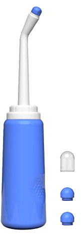 Tragbares Reise-Bidet mit 2 Sprühdüsen, 500 ml, Reise-Bidet, Hand-Bidet, leere Flasche für die Geburt, Reiniger, Postpartalpflege, Campingfahrer, mit Aufbewahrungstasche