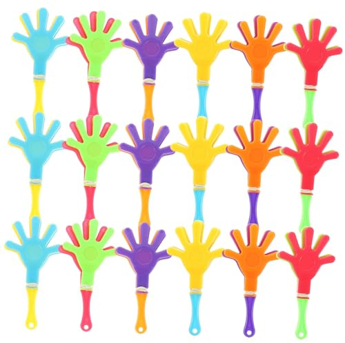 TOYANDONA 50 Pezzi Di Battimani Rumorosi in Plastica Colorata Per Feste e Tifo, Accessori Per Eventi Sportivi Portatili e Facili Da Usare, Bomboniere Rumorose Per Adolescenti e Adulti