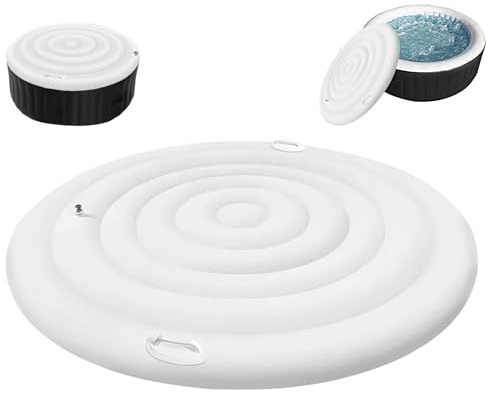 Aufblasbare Whirlpools Abdeckung, Deckel Mit Griff, Energiesparender Deckel Für Whirlpools Im Freien, Schnelles Aufblasen Und Entleeren, Winddichter & Regenfester