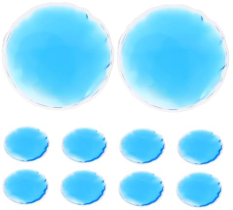 Beaupretty 10 Stück Kühlende Augenpads Wiederverwendbare Augenmaske aus PVC für Heiße und Kalte Therapie gegen Augenringe und Schwellungen für Erholsamen Schlaf