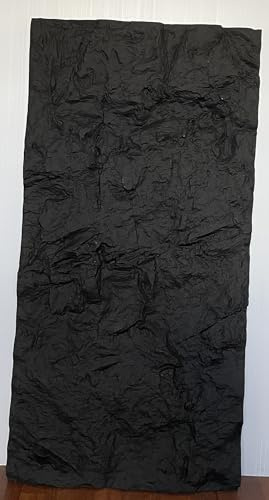 3D Pu Stone Wall Panels for Interior Decor, Modern 3D Wall Panels - Faux Stone Look Wainscoting, Imitation Stone Rock Wall Paneling (1, Black Rockwall)