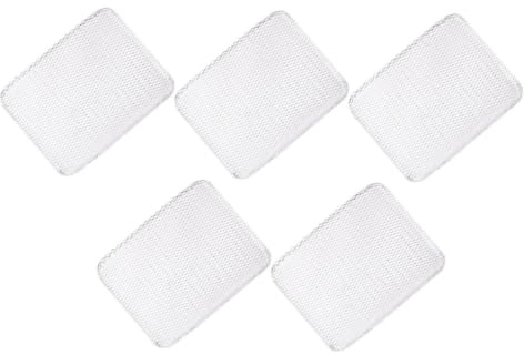 ROMISBABA 5 pièces Tapis de Grillage Jetable Aluminium Antiadhérent pour Barbecue Camping Cuisson Saine sans Huile Cuisson Barbecue