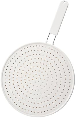 Bibykivn Protector contra Salpicaduras de Silicona para la Cocina y el Hogar - Prevenir Salpicaduras de Aceite, Fácil de Limpiar, Resistente a Altas Temperaturas (Tamaño Pequeño Blanco)