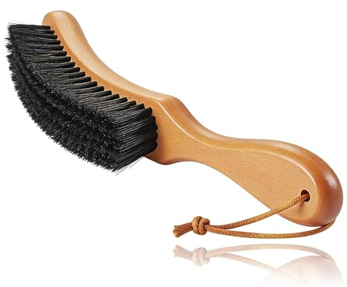 Clothes Brush for Pet Hair, Boar Bristle Brush Clothes Brushes for Men Stiff Hand Brushes Clothess Brushs Fluff Remover Fluff Remover for Clothess Suits Cashmere Wool Velvet Suede Home Travel