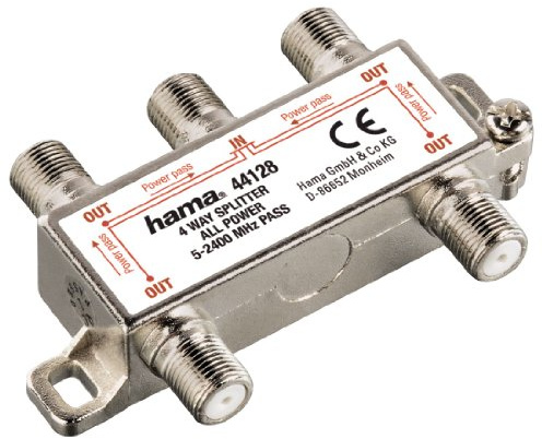 Hama SAT-Verteiler, 4fach, voll geschirmt