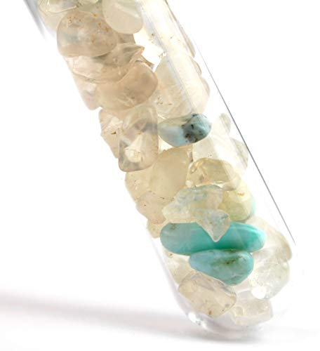 Aqua Lapis® Edelsteinstab Premium Atlantis Larimar, Bergkristall Edelsteinwasser herstellen M - 160x16mm
