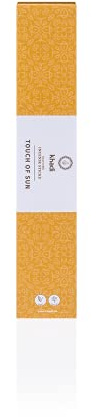 khadi Touch of Sun Ayurvedische Räucherstäbchen, Samtiger & sinnlicher Duft, 100% natürlich & vegan, Handarbeit aus rein natürlichen pflanzlichen Ölen, Harzen & Kräutern, 15 g