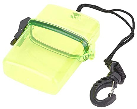 Diving Dry Box, transparente schwimmende wasserdichte Unterwasser-Kunststoffbox Wasserdichte Tauchversiegelung Trockene Aufbewahrungsbox mit Seilhaken zum Surfen im Kanukajak(Transparentes Gelb)