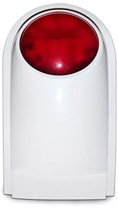 aixi-SHS Tuya WiFi 433 MHz Smart Siren Alarma de luz Intermitente Sistema de Alarma, Compatible con Amazon Alexa, Smart Life App Control (Sirena WiFi)
