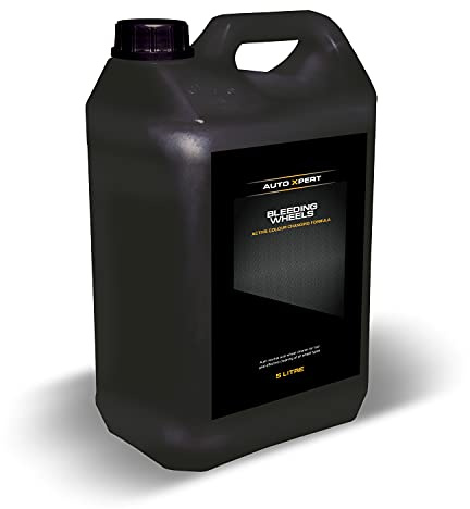 Auto Xpert Bleeding Wheels | 5 litre | Fast Acting Car Wheel Cleaner | Extreme Iron Contamination Fallout Remover | pH Neutral | Safe on All Vehicle Surfaces | Alloy Wheel Cleaner | Easy To Use