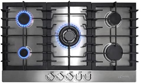 Kaiser Grand Chef 86cm Gas Hob | Stainless Steel 5 Gas Burner Cooktop