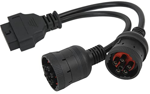 OBD2 Scanner, 30 cm Display mit PWM VPW KWP2000 Protokoll, Fahrzeugdiagnosegerät, 16-Pin Adapter für professionelle Werkstätten, Autoliebhaber und LKW Diagnose