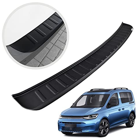 CHROMEMASTER | Protezione Paraurti Posteriore | Compatibile Con VW Caddy IV 2021- | Plastica ABS, Nero Opaco | Protegge La Vernice Del Paraurti