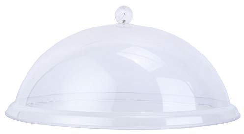 OQHAIR Bread Tray Glass Cover Cake Plate with Lid Mini Cake Stand Cake Dome Food Display Cover Wooden Serving Tray Showcase Your Delectable for Baked Goodies & Appetizers Round Cake Pans
