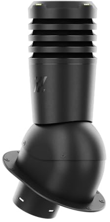 ROOFIVENT IVENT ECO Roof Vent 6 Metal Roof Standing Seam Snap Lock Profile for Kitchen Bathroom Dryer Black