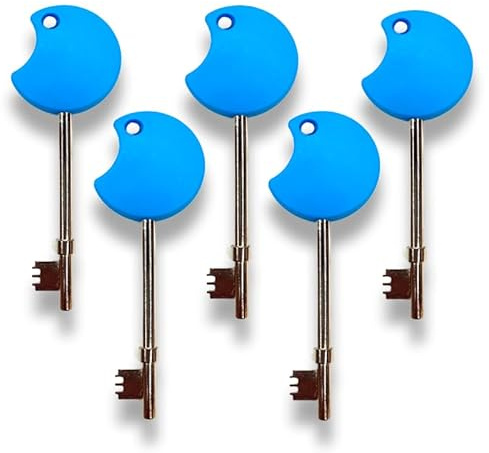 Radar NKS Disabled Blue Badge Toilet Key Easy Turn Wide Top 5 Pack by Solid As A Lock Hardware