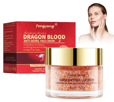 Fengyang® Crème de Sang de Dragon, Crème Visage Raffermissante, Retinol Placenta Dragon Cream, Crème Anti-rides pour Femmes, Hydrate et éclaircit le Teint (S, 50g)