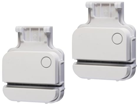 Garage Door Bracket Compatible with R-ing Alarm Contact Sensor (2nd Gen), Easy Installation, Durable Design, Pre-Installed Double-Sided mounting Tape, (Screws Included) (2 Pack)