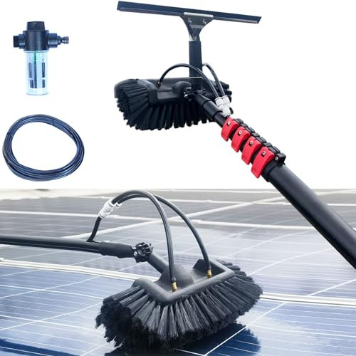 3,6–10,8 m Teleskop-Fensterreiniger, wassergespeister Hydroreiniger, Reinigungsbürste für Wintergartendächer, Abzieher und Seifenspender, Reinigungsbürste für Wohnwagen, Dachrinnenreinigungs